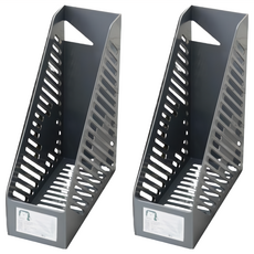 JUSKU 佳斯捷 斑登雜誌架/公文架/文件架 25.4 x 10.3 x 31cm, 顏色隨機, 2個