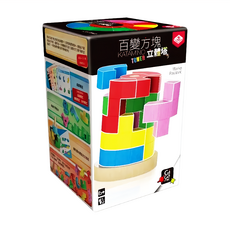 Katamino Tower 百變方塊 立體塔 繁體中文版, 適合年齡6+, 1-2人遊戲, 1盒