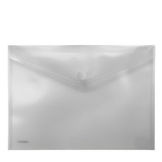 HFPWP 超聯捷 台灣製 環保無毒 A4 板加厚粘扣橫式 文件袋 G901-WT 白色 10個/組