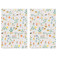 danica STUDIO Jubilee純棉擦拭布 美好家園 100%純棉, 2個