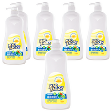 MAO BAO2 毛寶兔 超酵素植物性奶瓶蔬果洗滌液 瓶裝, 1kg, 6瓶