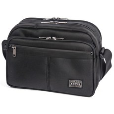 YESON 永生牌運動休閒包36620 黑色 多層收納 輕巧耐磨 肩帶可調, 1個, 26 x 19 x 13cm