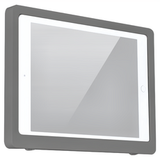 Mega 360旋轉無痕平板收納架 ABS材質 約28x20.5x2公分, 灰色, C0010004-02, 1個