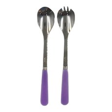 SABRE PARIS 永恆經典 雙系列 沙拉叉匙組 不鏽鋼 壓克力 法國製, 丁香紫, 27cm, 1組