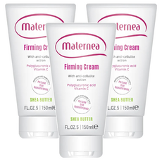 maternea 美肌緊緻乳, 150ml, 含乳木果油和維生素C, 產後及一般女性適用, 無香精, 加強保濕 恢復緊實光澤, 3條