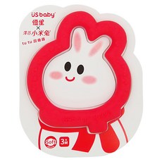 US baby 優生 x 小米兔 tu tu 固齒器 寶寶適用, 紅色, 1個