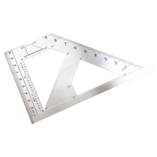E·BASE 止型定規 45/90/135度 163 x 100 x 1.5mm 鋼鐵工木工用, 1個