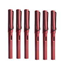 G434鋼筆15g 6支, 1入, 復古紅, 0.38mm