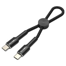 POLYWELL 寶利威爾 Type-C-Type-C 極短收納PD快充線, 12cm, PW15-W45-A364, 1條