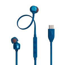 JBL TUNE310C 耳機 USB-C接頭 線控耳塞式耳機, 藍色