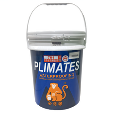 PLIMATES 金絲猴 701 防水防熱面漆，水性彩色防水膠, 白色, 20kg, 1桶