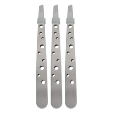 LOTRON 不銹鋼釜頭形眉夾 L-227, 3支