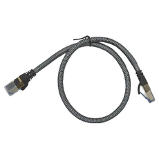 POLYWELL 寶利威爾 CAT8 40Gbps 超高速網路編織線, PW15-W48-D200, 1條, 0.5m