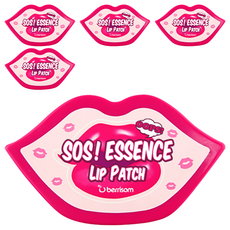 BERRISOM SOS 精華唇膜套組 特大尺寸幫助唇周護理 提供高保濕營養 帶有甜美桃子香, 30片, 5盒