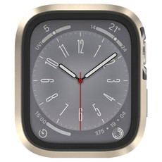 SwitchEasy Modern Hybrid 9H鋼化玻璃鋁合金保護殼 鈦, Apple Watch 9/8/7 41mm, 1個