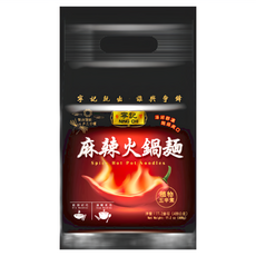 寧記 麻辣火鍋麵 4包, 488g, 1袋