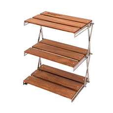 Mountainhiker 山之客 玲瓏置物架, 3層, 原木色, 1個