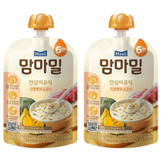 Mammameal 寶寶粥 適合6個月以上嬰幼兒, 南瓜牛肉, 100g, 2包