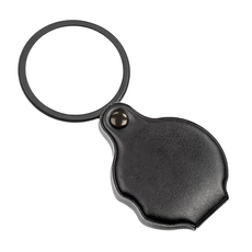 CARSON 卡薾紳 旋式收納放大鏡 4倍倍率 透鏡直徑4.7cm, 黑色, 1個