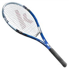 kawasaki 川崎 輕量化鋁合金兒童網球拍23吋，藍色，適合小四以下兒童使用, 1個, KTA723