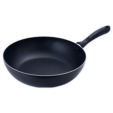 MiyAco 米雅可 黑晶導磁 不沾深型平底鍋, 少油煙, 低脂健康, 節能省碳, 電磁爐適用, 30cm, 1個