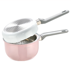 Zodiac 諾帝亞 絕美雙色一人食雙鍋組 (附蒸架), ZPB-DS1801, 370 x 190 x 145mm 1.2kg, 1組