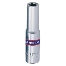 KING TONY 金統立 1/4''DR. 六角星型套筒 KT227505M E5, 1個
