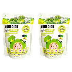 Naeiae 嬰幼兒米圈圈 無添加人工色素、防腐劑 酥脆入口即化 含穀物成分, 花椰菜, 40g, 2包