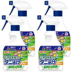 EARTH 地球製藥 布製品驅蟎噴霧, 350ml, 草本香, 適用於衣櫥、地毯、沙發、棉被, 4瓶