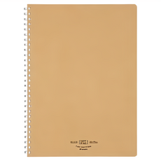 KOKUYO SOFT軟線圈筆記本 A罫 80枚, 棕色, 1本