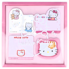 sun-star Hello Kitty 50週年便利貼,造型便利貼 40張, 粉色芙蓉, 1本