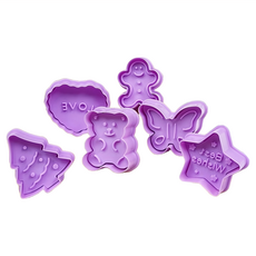 TRIARROW 三箭牌 造型餅乾模 6入, 5.5x5.5cm, 8615, 1組