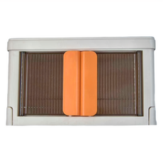 Mega 桌面迷你雙開門收納箱 2入組, 22x15.5x13公分, 橘黃色, 1格