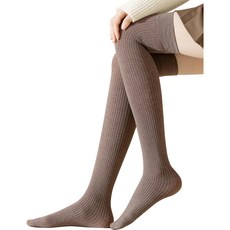 sammi select 韓國羅紋膝上襪 (棕色), 不適用