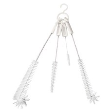 SP SAUCE 大小壺嘴清潔刷四件組, 白色, 1組