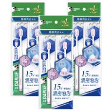 DARLIE 好來 密泡淨白牙刷 顏色隨機, 2支, 3包