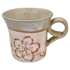 佐和陶瓷國際有限公司 馬克杯 陶瓷 330mL 適用溫度 -30°C~100°C 日本產, 櫻花紋, 1個