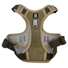 Duomm H型反光胸背帶 - 517款, M, 卡其色, 1個