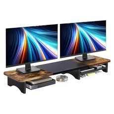 Ermutek 二木科技 北歐風格多功能加長款桌上型層板置物收納螢幕增高架 支援27吋螢幕, SR-018