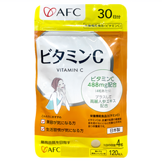 AFC 維他命C 添加高麗人蔘精華 日本製造, 120顆, 1包