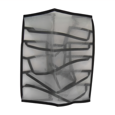 收納王妃 網格收納盒6格 32 x 32 x 12cm, 黑色, 3個