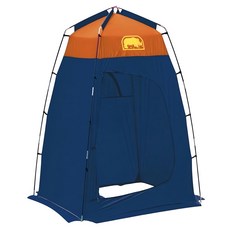 RHINO 犀牛 T-101 衛浴帳 70D尼龍布 搭建容易 附車裙, 深藍色 + 橘色, 1個