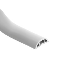 導線駭客 軟質配線槽/無痕阻燃絕緣電線壓條 4cm寬/白色/3M, 1條