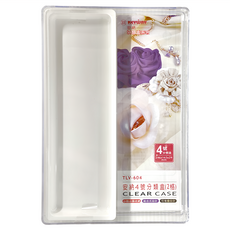 KEYWAY 聯府 安納4號分類盒 2格, 透明色, 1個