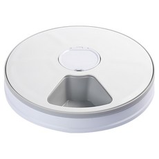 4pawsliFe 六餐式寵物餵食機, 970g, 白色, 1入