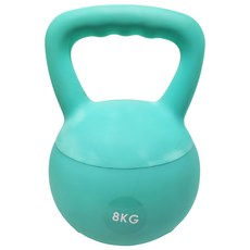 彩色軟壺鈴,綠色,8kg,柔軟材質，安全可靠，健身器材, 1個
