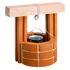 teifoc DIY益智磚塊建築玩具 TEI1025, 歐式小水井, 1組
