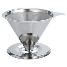 ANTIAN 免燙手不鏽鋼雙層加密咖啡過濾器, 咖啡過濾器, 70ml, 1個