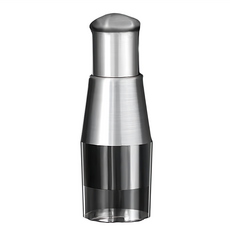 易購 拍拍刀壓蒜器 輕鬆壓蒜末 耐用 透明集蒜盒, 1個, 不銹鋼