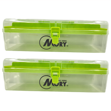 MORY 茂盛 中行家收納盒 Set 2 PP 塑料 30*9.5*10CM 台灣製造, 顏色隨機, 2個